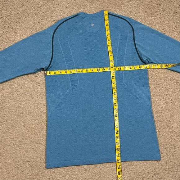Lululemon Mens Metal Vent Tech Long Sleeve Shirt Blue Size Medium - Picture 6 of 6